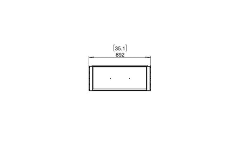 Ecosmart Fire Flex 32BY Bay Fireplace Insert - Black Finish / Black Burner - ESF.FX.32BY.B